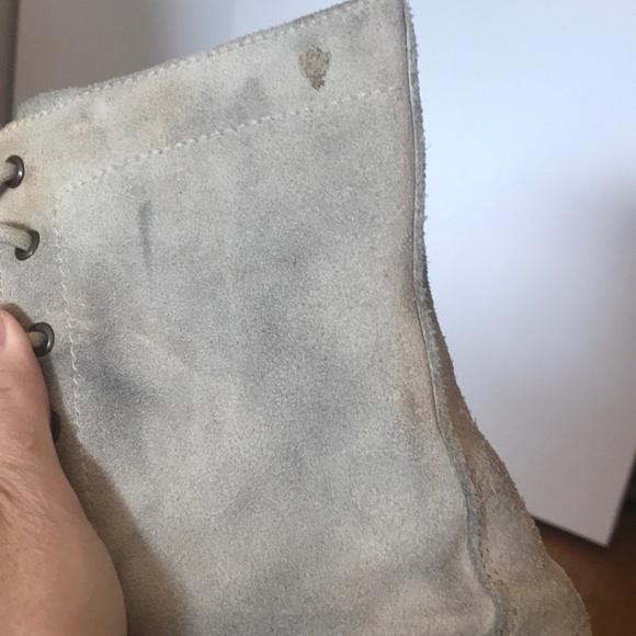 RARE FIND cream All Saints combat boots - Picture 6 of 10